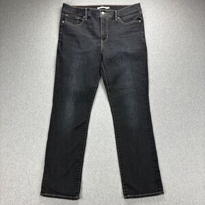 Levis Jeans Womens 32x30 Black 312 Shaping Slim Straight Stretch Tummy Control